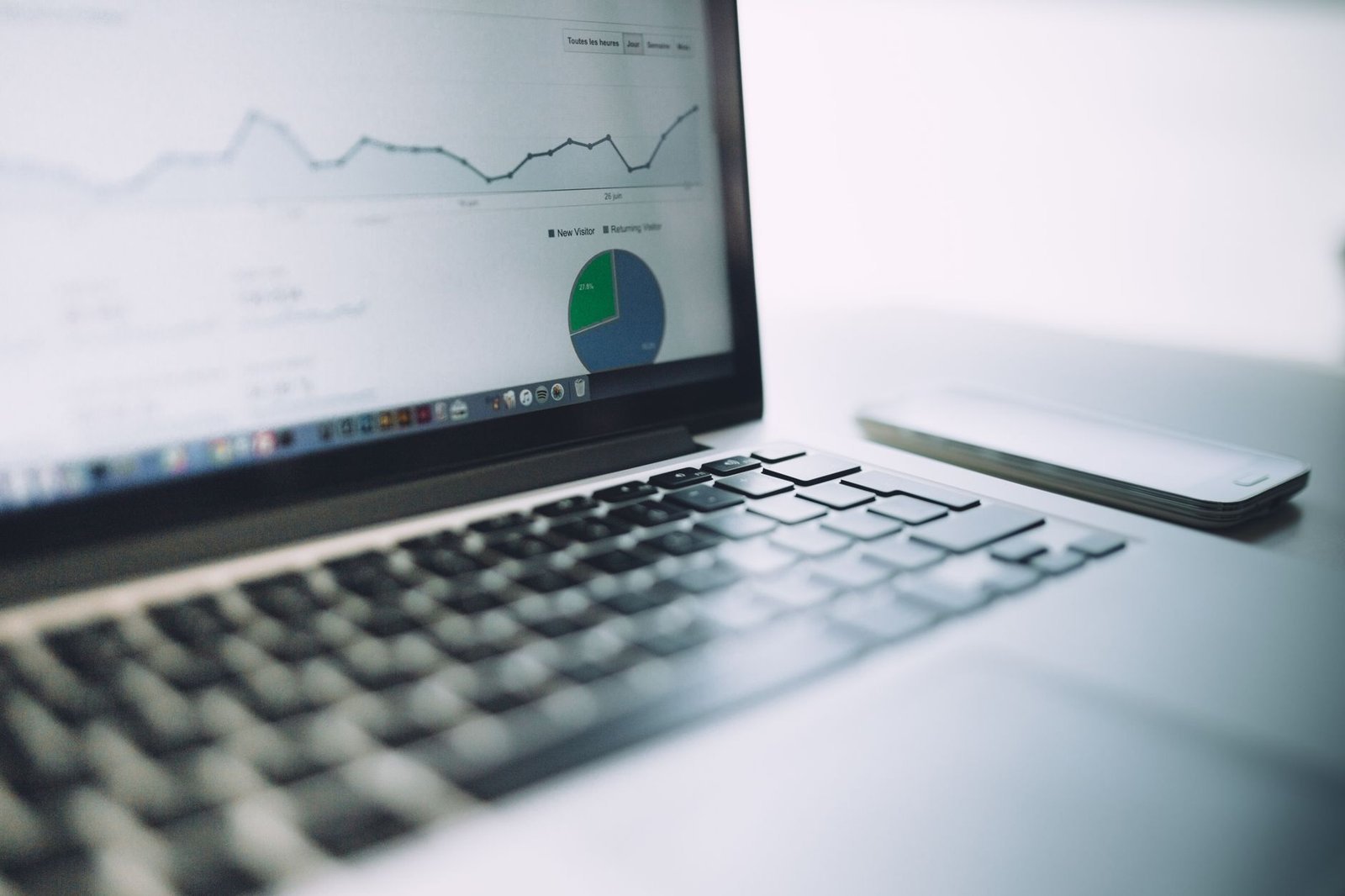 A modern workspace showing data visualization tools for effective small business intelligence.
